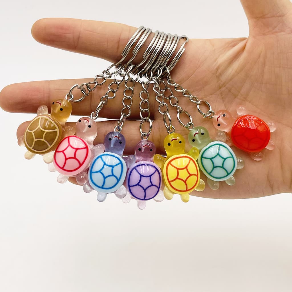 Chaveiro Tartaruga Led Colorido Fofo CHVAEIROS TURTLE