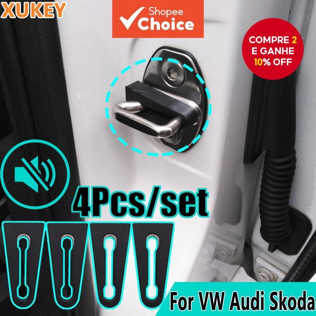 Amortecedor de Choque Isolamento Acústico para VW Golf, Polo, Jetta, Passat, Tiguan, Audi A3, A6, A4, Q5, Q7