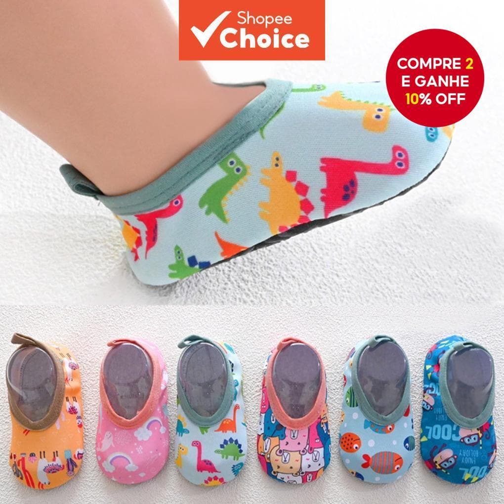 Tênis de Praia Kids Water Sports Nadar Pescar Mergulho para Crianças e Baby Girl Internos Externos