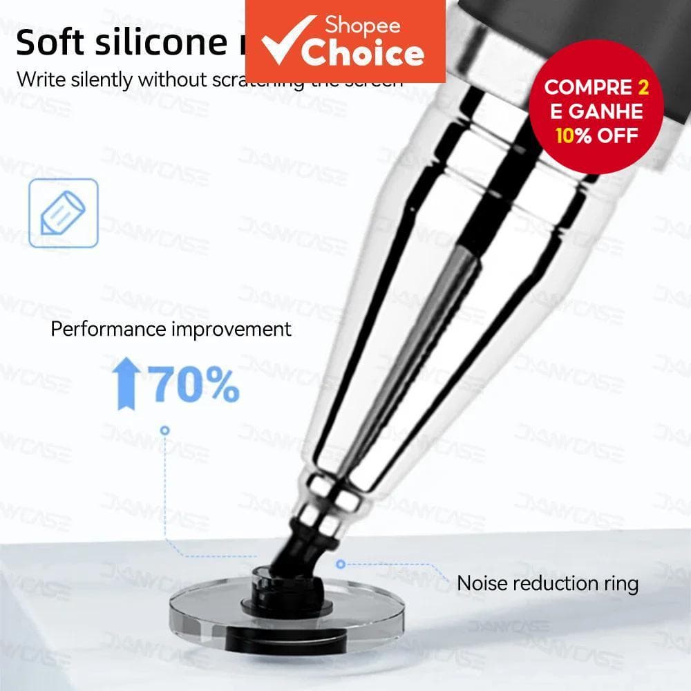 Nova Caneta Estilosa Universal 2 em 1 - Ponta de Disco de Alta Sensibilidade para Tablets e Telefones Android/iOS