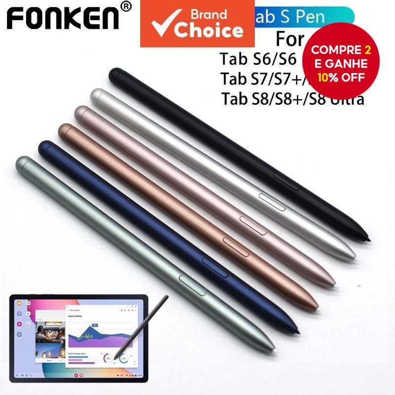 Caneta FONKEN S Para Samsung Tab S6 Lite/S7/S8 Series-Substituição De Stylus