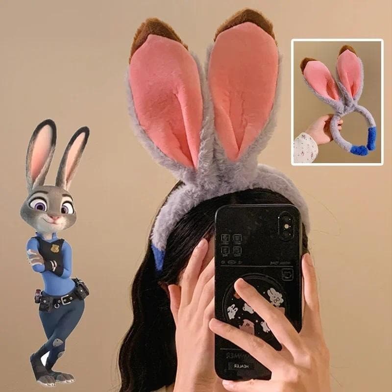 Faixa De Cabelo De animal Judy Cosplay Bandana Acessórios Bonito Dos Desenhos Animados Kawaii Parque Brinquedos Crianças