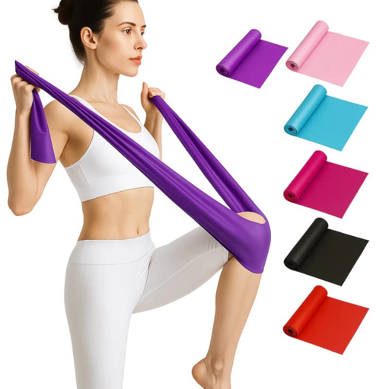 Faixa Elástica de Fisioterapia para Academia – Multifuncional para Exercícios 1.5m espessura 0.35mm