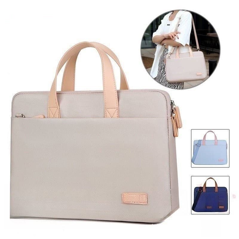 13 14 Polegadas Bolsa Impermeável Adequada para Laptop de 15,6 Polegadas Bolsa de Ombro Feminina