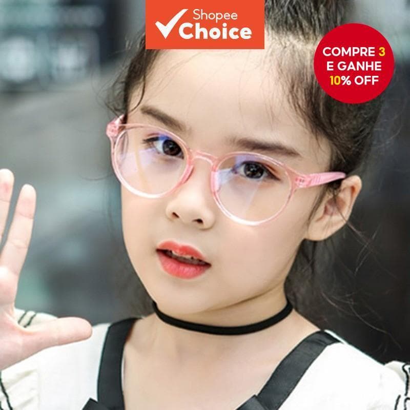 Óculos Ópticos Para Crianças , Armação Transparente Anti-Reflexo Meninos E Meninas , Uso Em Computador