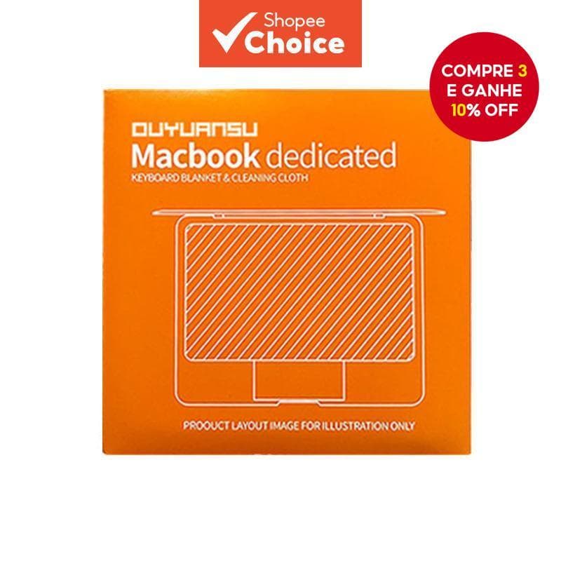 Película de Pó de Fibra Ultrafina para Cobertura de Teclado MacBook Pro 13/14/15/16