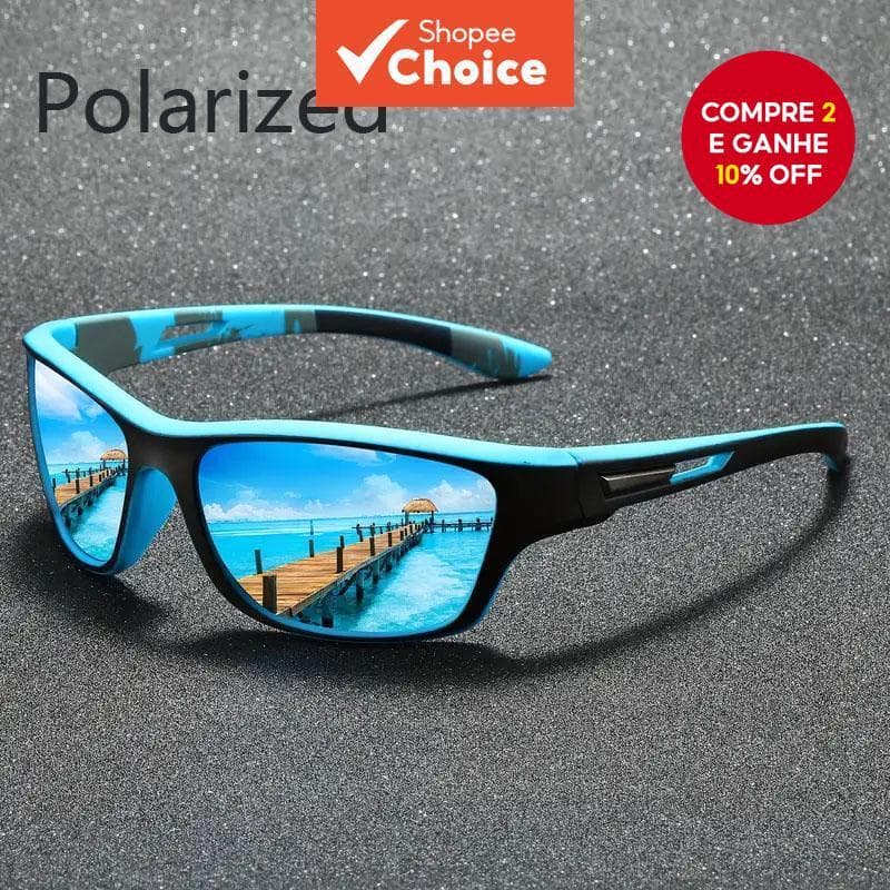 Óculos De Sol Esportivos Unissex Da Moda – Lentes De Filme Colorido Polarizados À Prova De Vento Para Ciclismo/Caminhada