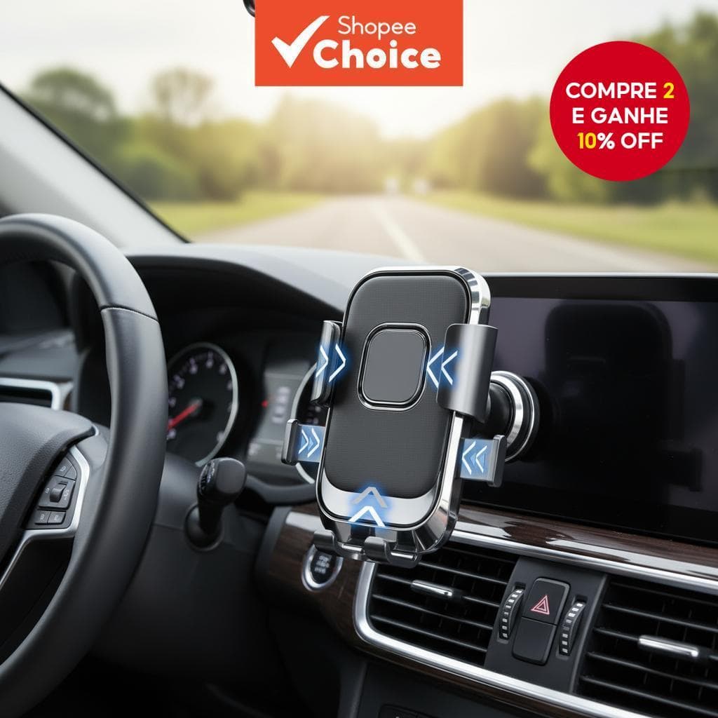  Grampo de telefone para motocicleta, liberação rápida, ajustável, giratório, montagem anti-vibração.