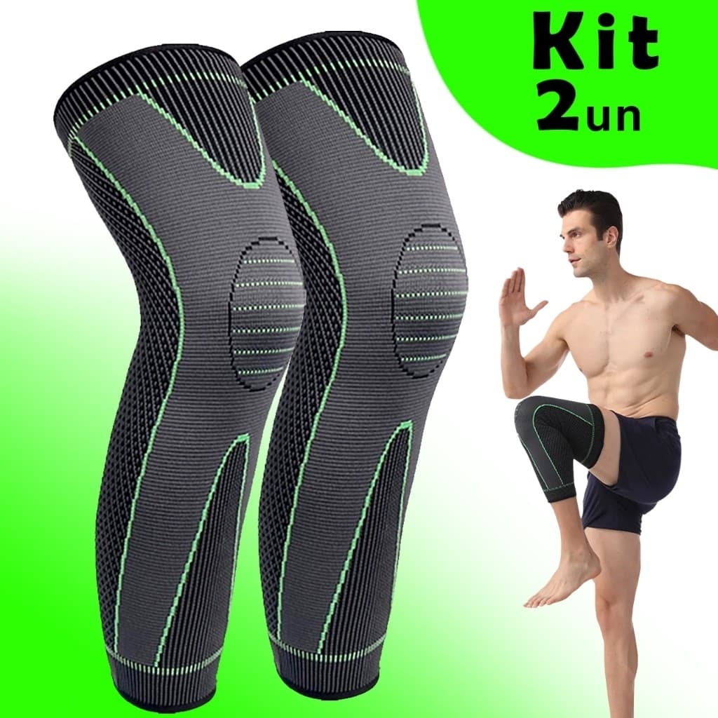 Kit 2 Joelheiras de Compressão Ortopédica Térmica – Suporte Para Dor no Joelho/ Treino/ Exercícios e Articulação - WJ