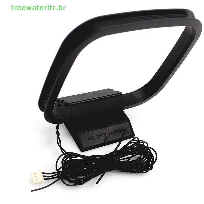 treewateritr Antena Interna AM FM Loop Conector Aéreo De 3 Pinos Para Receptor De Áudio Estéreo br