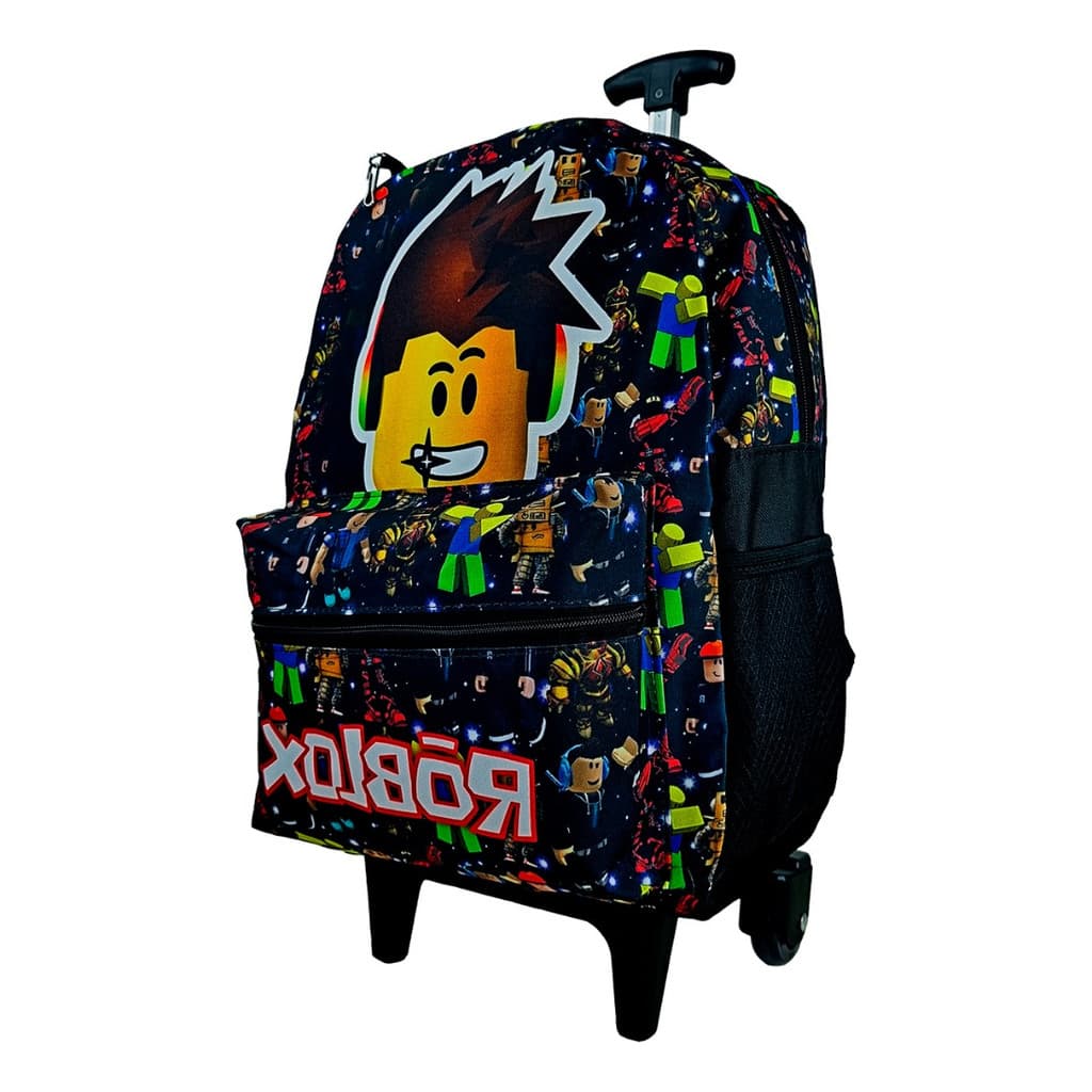 Mochila Roblox Games Infantil Rodinhas Escolar Masculina