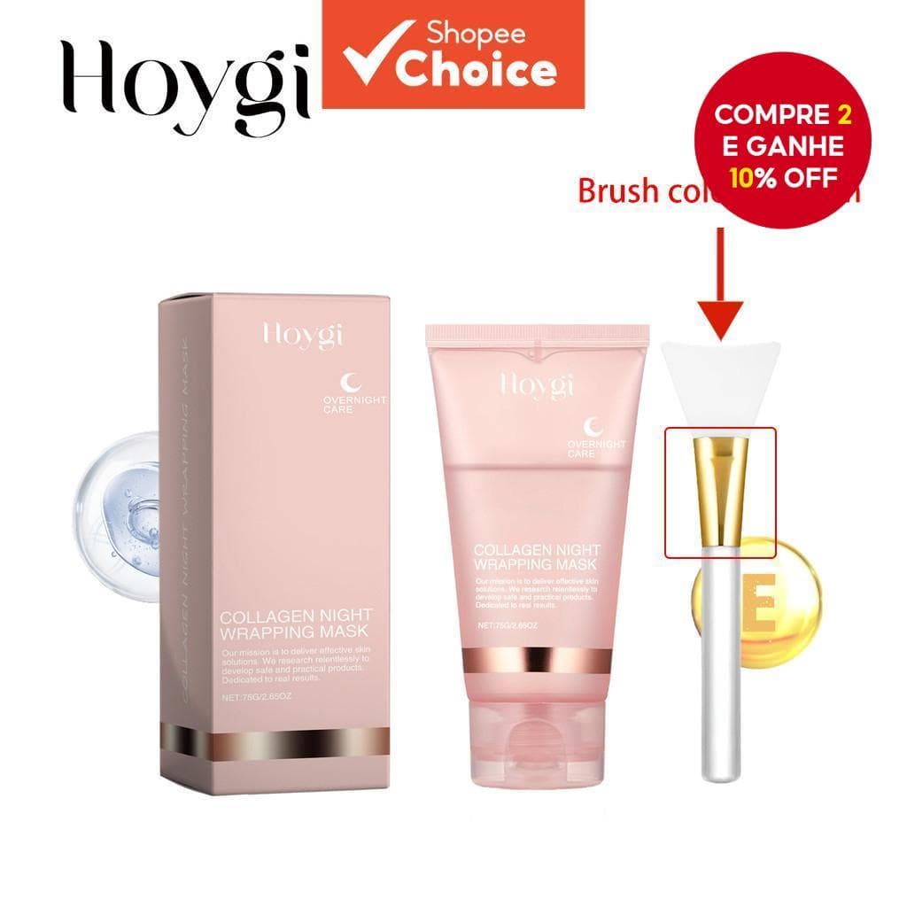 [Fornecimento Fora Da Prateleira] Hoyg i Collagen Tear Mask Puxando Máscara De Limpeza Hidratante Suave 75g