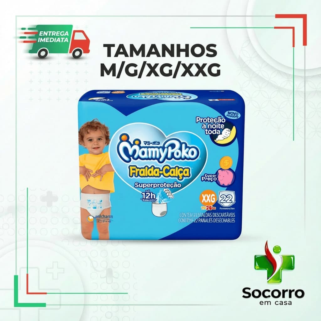 Fralda Calça MamyPoko Superproteção tamanhos M G XG XXG