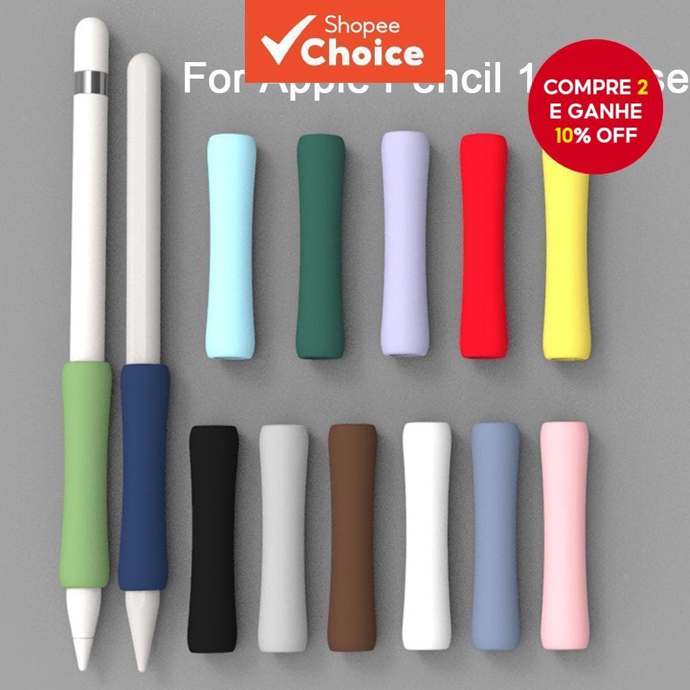 Capa Stylus Silicone Antiderrapante para Lápis de Maçã 1 2 Caneta Touch Screen à Prova de Choque