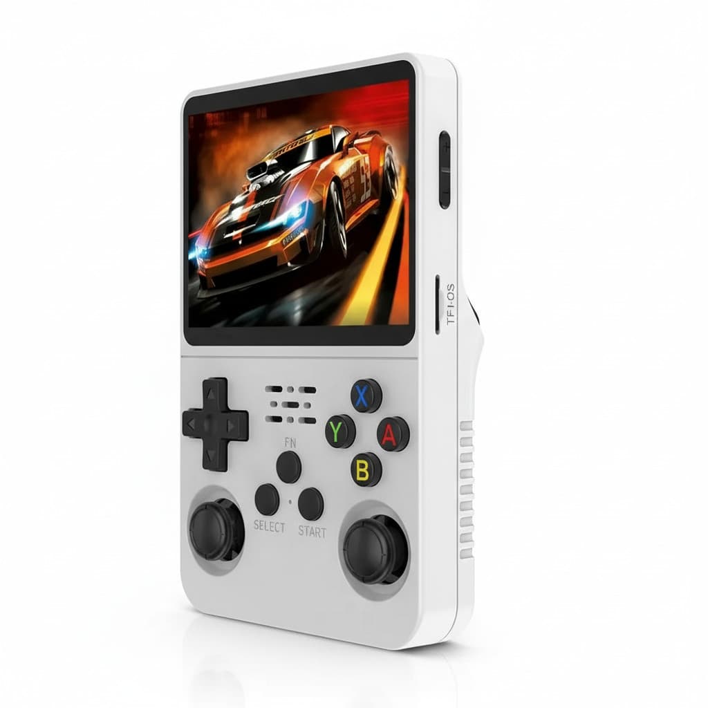 Game Portátil R36S Retro 15000 Jogos 64GB Tela IPS 3.5” Linux Emulador Potente Adultos e Crianças