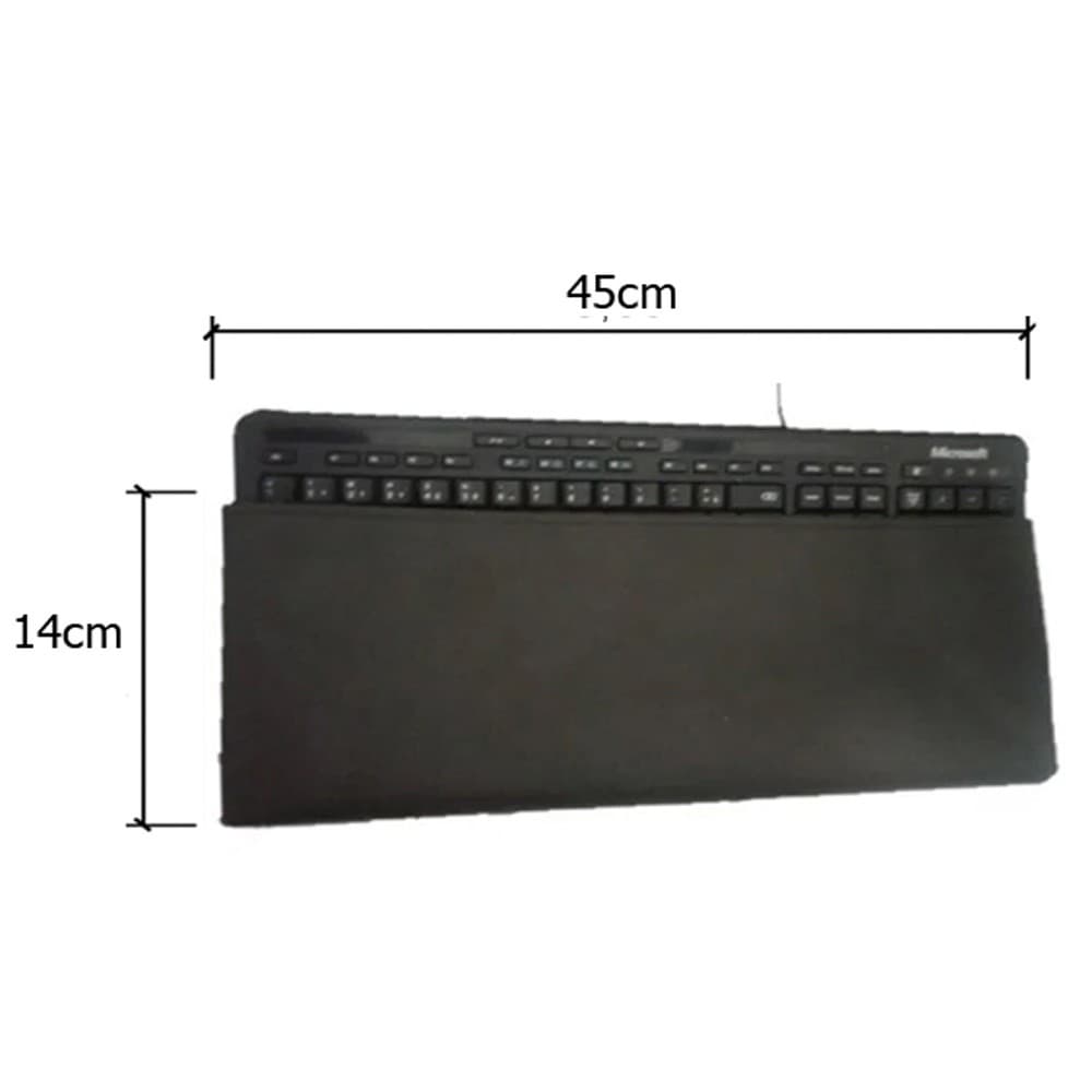 Capa de Teclado de Computador  PC 15cm x 45cm Preta Impermeável