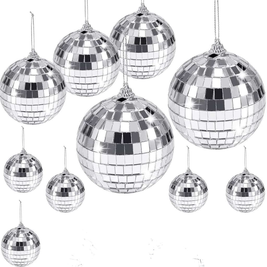 Kit Balão Metalizado 4d Espelhado Globo Orbs 24'' Polegadas 56cm Discoteca Globo Decoração Festa Balada