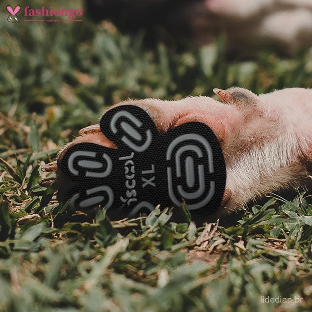 FASHIONGO 4 Pçs Cão Antiderrapante Pé Remendo Pata Apertos Almofadas De Tração Adesivos De Proteção De Com Adesivo Mais