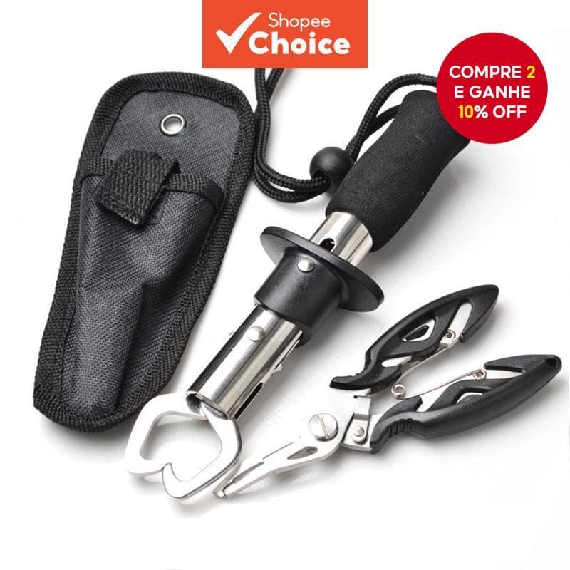 Alicate De Pesca Em Aço Inoxidável , Isca De Boca Curvada , Tesoura De Controle Multifuncional , Linha De Cavalo Vigrosa