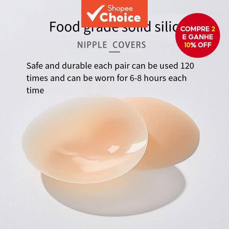 Capas De Silicone Para Mamilos – Impermeáveis , Autoadesivas E Invisíveis Conforto O Dia Todo