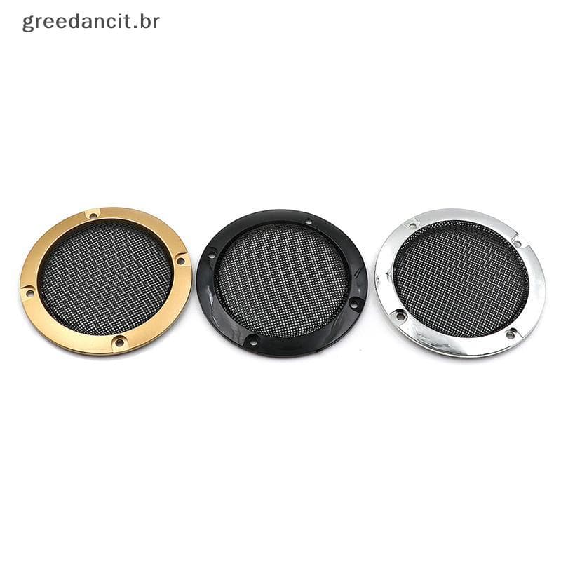 Capa De Alto-Falante De Áudio De 3 " Polegadas , Círculo Decorativo , Grade De Malha De metal , 2 Peças
