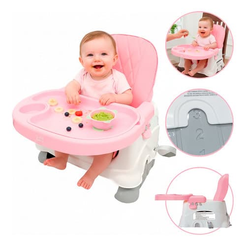 Cadeira De Alimentação Bebê Portátil Até 23kg Acolchoado