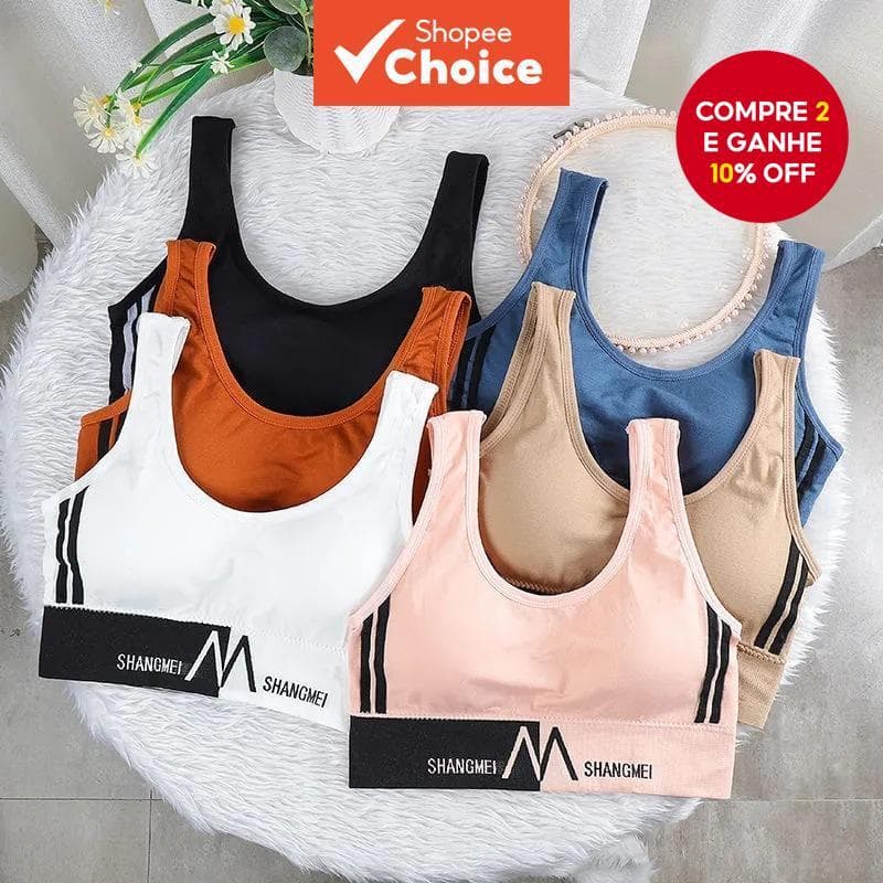 Sutiã Esportivo Emagrecedor Para Ioga , Top Curto Visível De Manga Curta