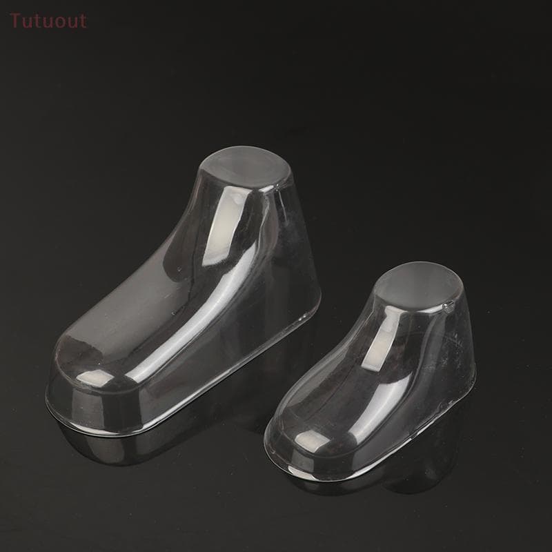 TUTU 10 Pçs Claro PVC Criança Botas Vitrine Suporte Quadro Pés Molde De Sapato De Plástico Do Bebê Maca Meias Expositor 