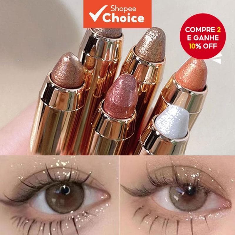 Sombra E Iluminador Com Brilho 2 Em 1 , À Prova D'água , De Longa Duração , Coreano .