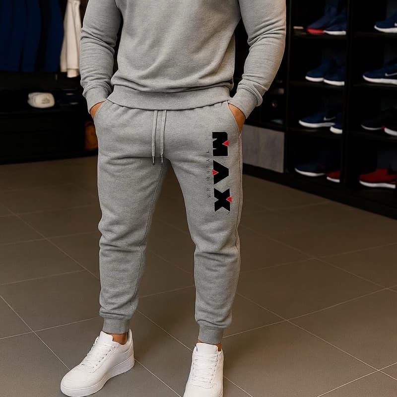 Calça Moletom Flanelado Unissex Confortável Estilo Jogger Casual MAX TITANIUM esportiva Softwear lançamento Envio rápido