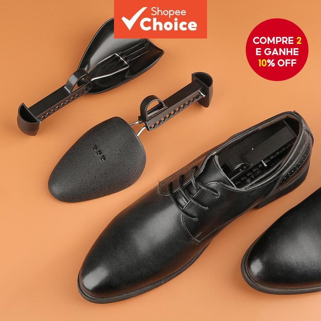  1 Par de Palmilha Esticadora Ajustável Unissex Modelador Expansor para Calçados Sapato Árvore Acessórios para Sapatos