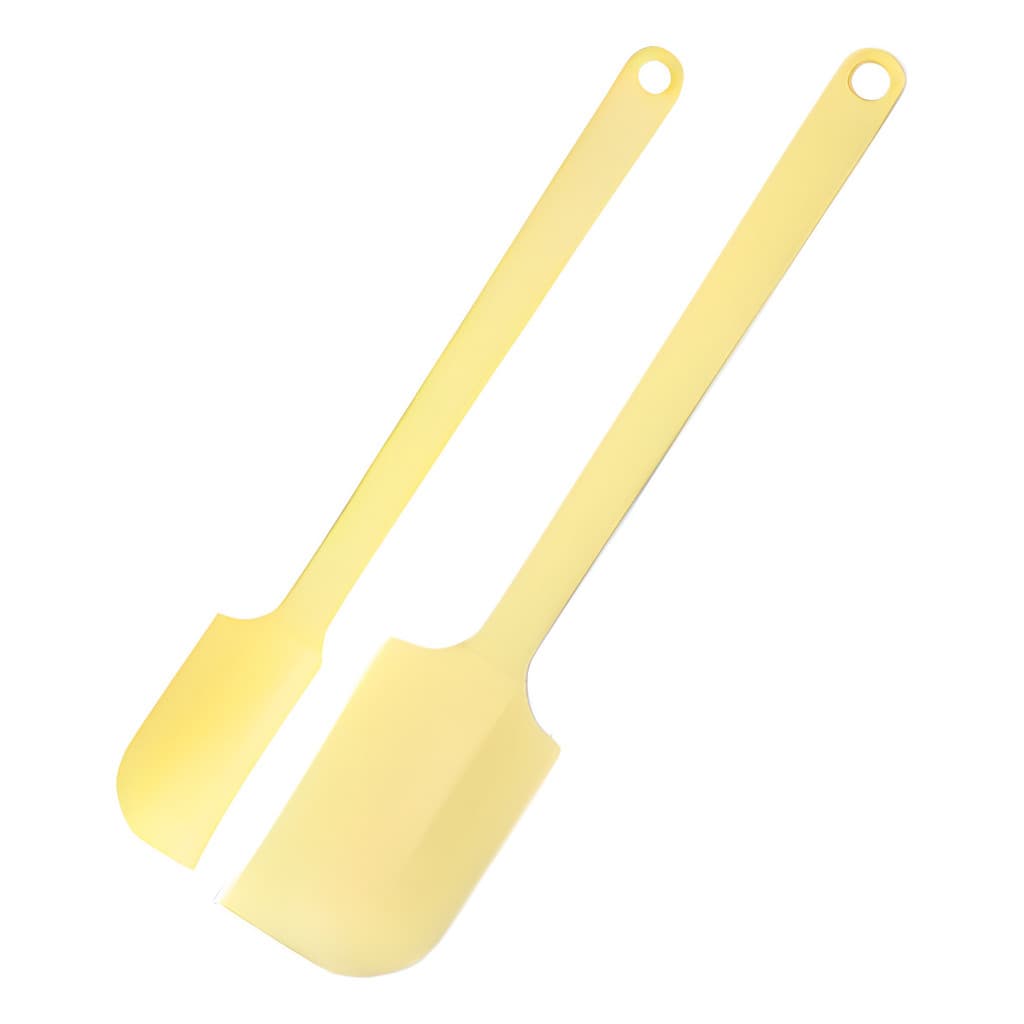 2 Un Espatula Raspa Sobras Massa De Bolo Pão Duro Confeitaria Cor -  Amarelo