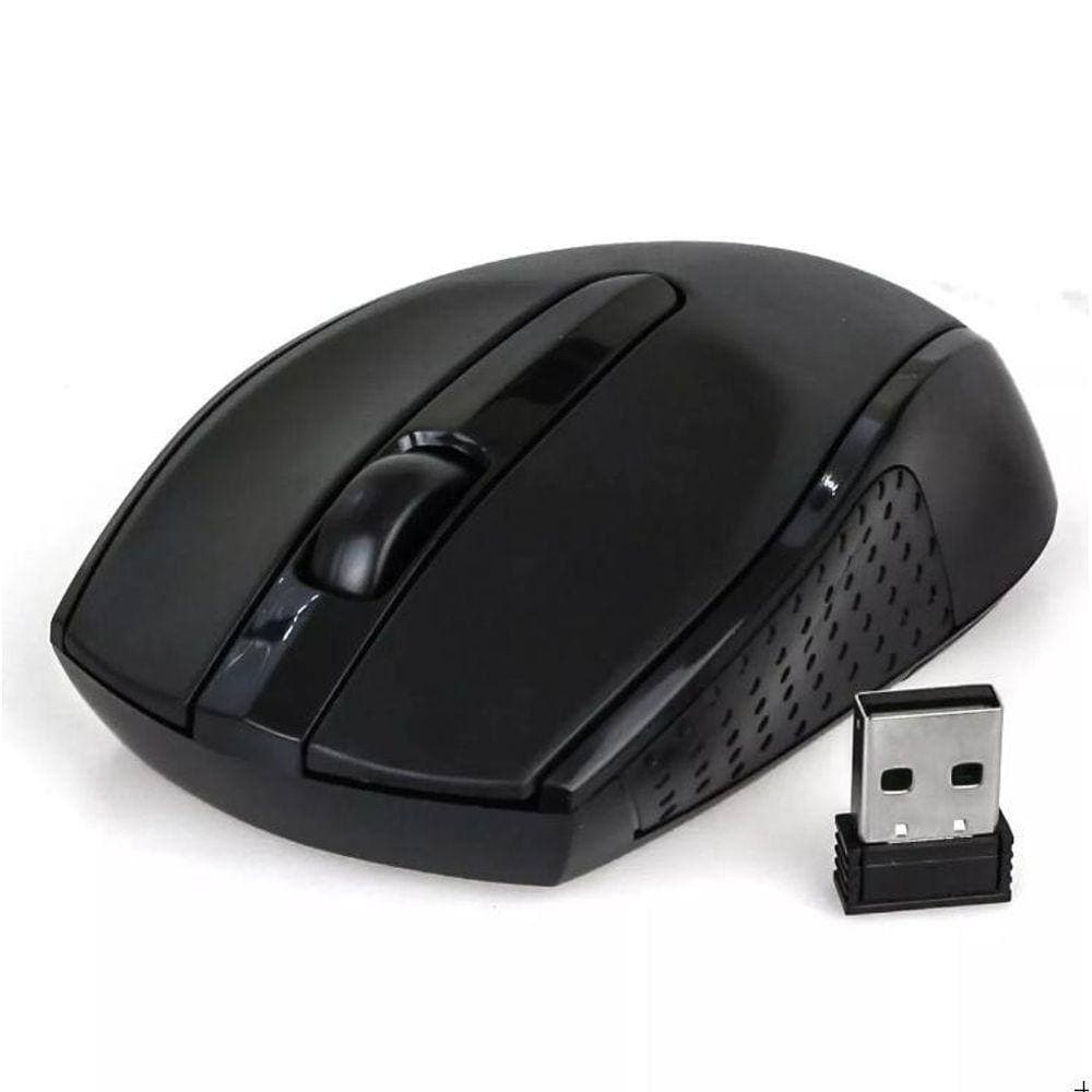 Mouse Sem Fio Wireless USB 1600 DPI Óptico Portátil Click Silencioso Ideal Para Notebook PC Trabalho