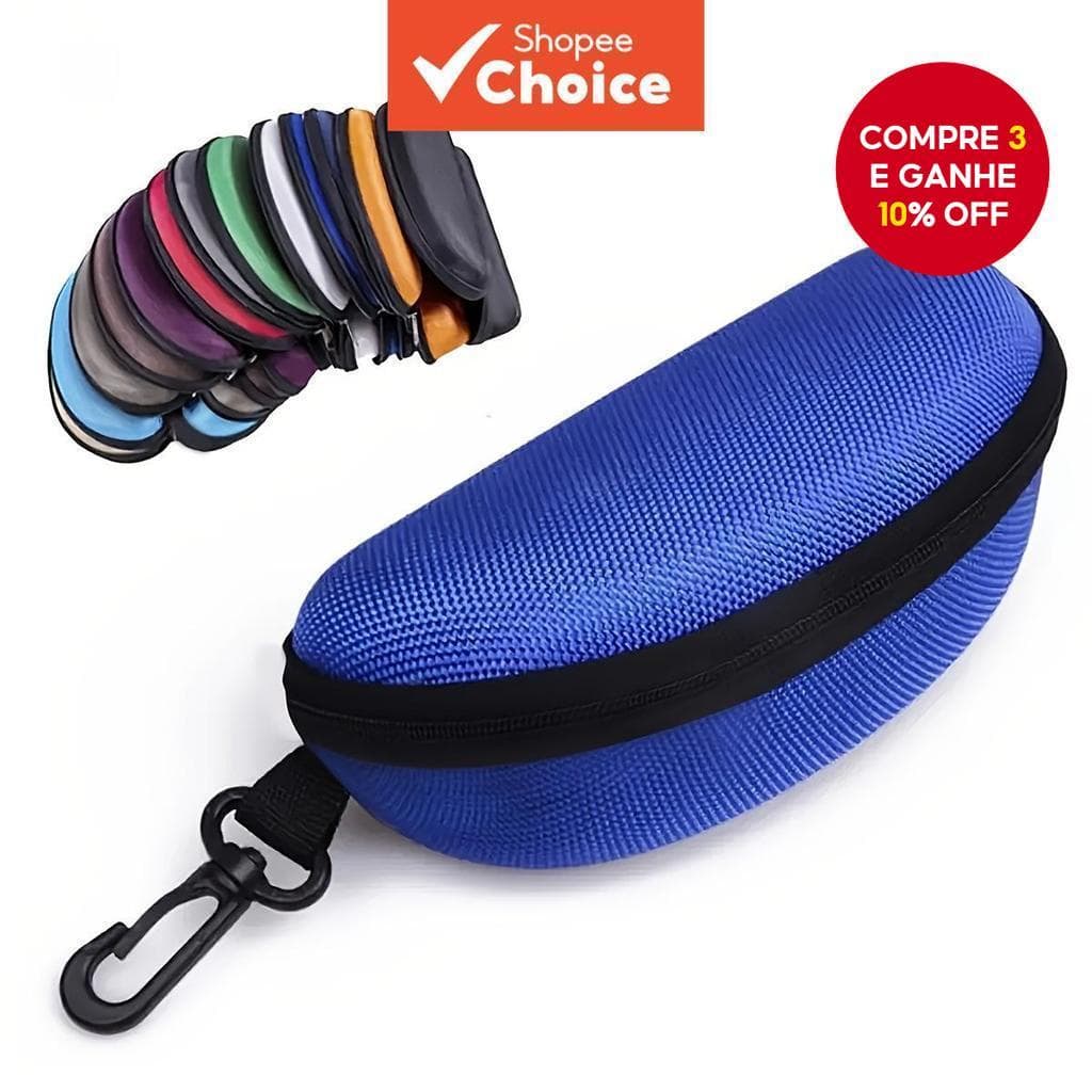 Óculos De Sol De Tecido Oxford Caso Bolsa De Viagem Unissex Com Zíper Para Armazenamento