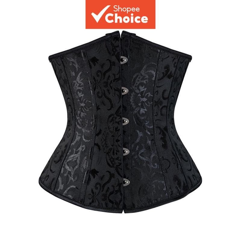  Modelador de Cintura Espartilho Steampunk Vintage Feminino Controle de Barriga Roupa Modeladora