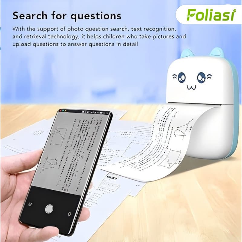 Compatível com impressora térmica portátil compatível com Design - impressora fotográfica sem fio Android e+5 Rolo Papel