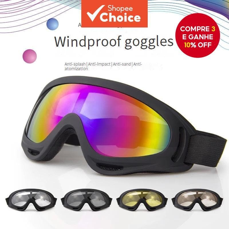 Óculos De Equitação De Motocicleta À Prova De Vento Anti-Impacto Táticos X400