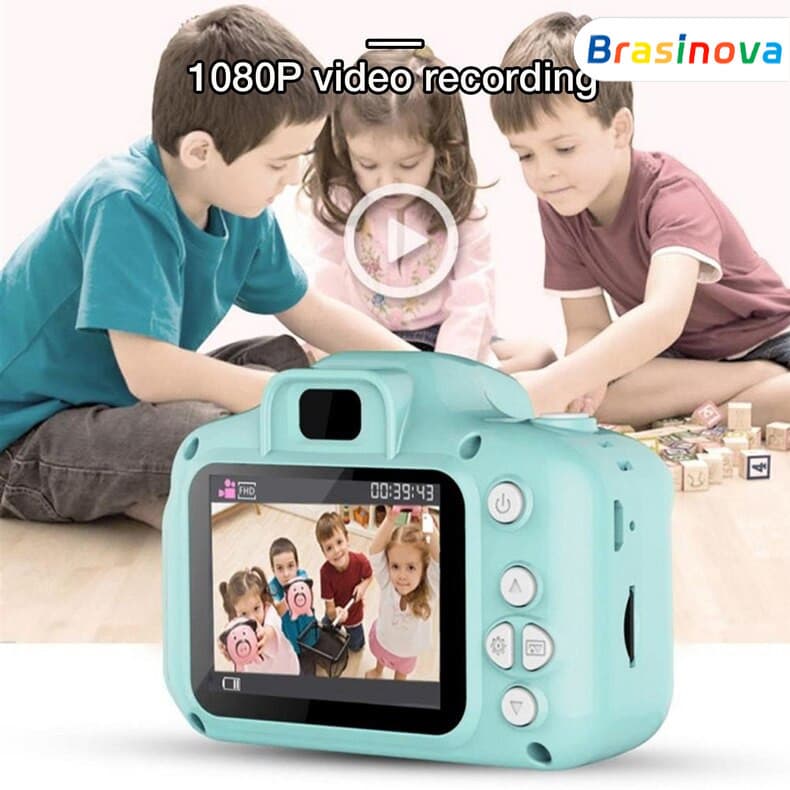 Câmera Digital de 7 cm para fotografia ao ar livre Mini câmera infantil de desenho animado HD Câmera de bolso