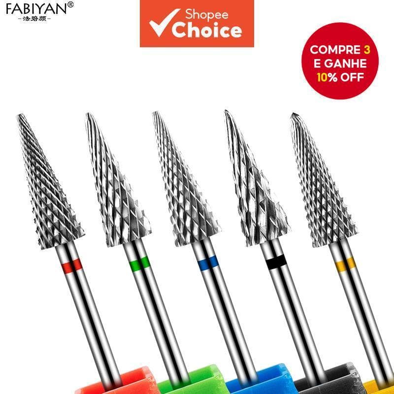 Broca De Pregos Fresa Para Manicure Burr Cuticle Clean Elétrica FABIYAN