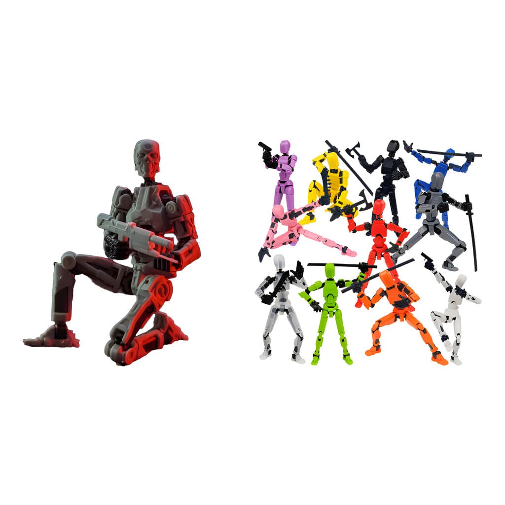 Kit Dummy 13: 1 Boneco Terminator T800 + 1 Boneco Articulado 3d