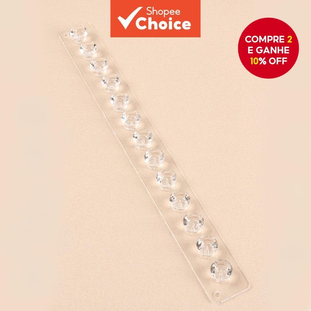 Acrílico Transparente Jóias Penduradas Cabeça de Dimonada Colar Brinco Relógio Organizador de Armazenamento Display