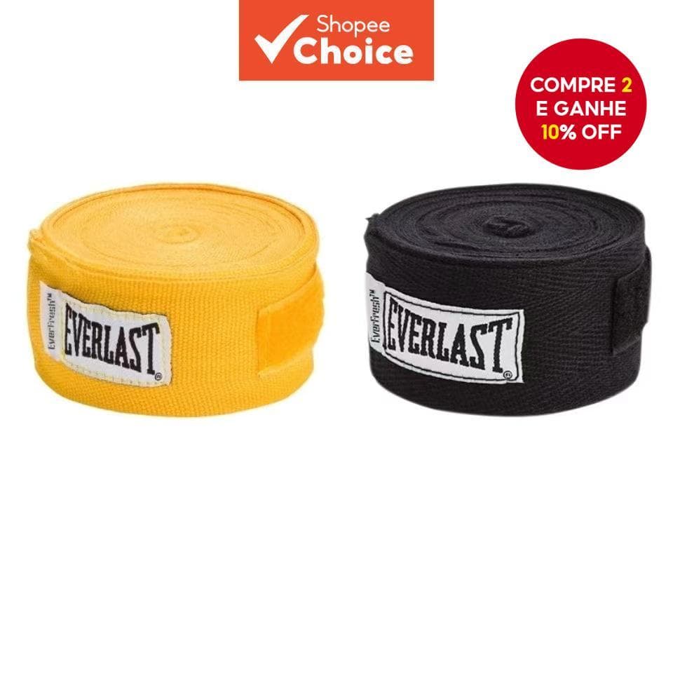1 Par De Everlast 3M 5M Boxe Taekwondo Esportes Luvas De Proteção De Algodão Bandagens