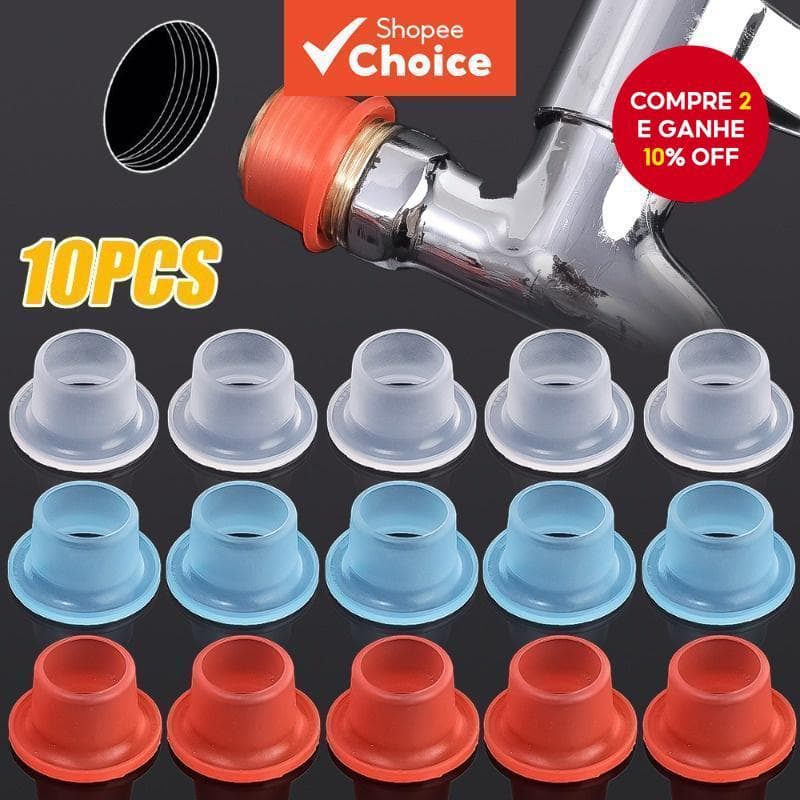 Junta De Vedação De Torneira À Prova D'água-10 Unidades De Anéis De Silicone Antienvelhecimento De Vazamentos