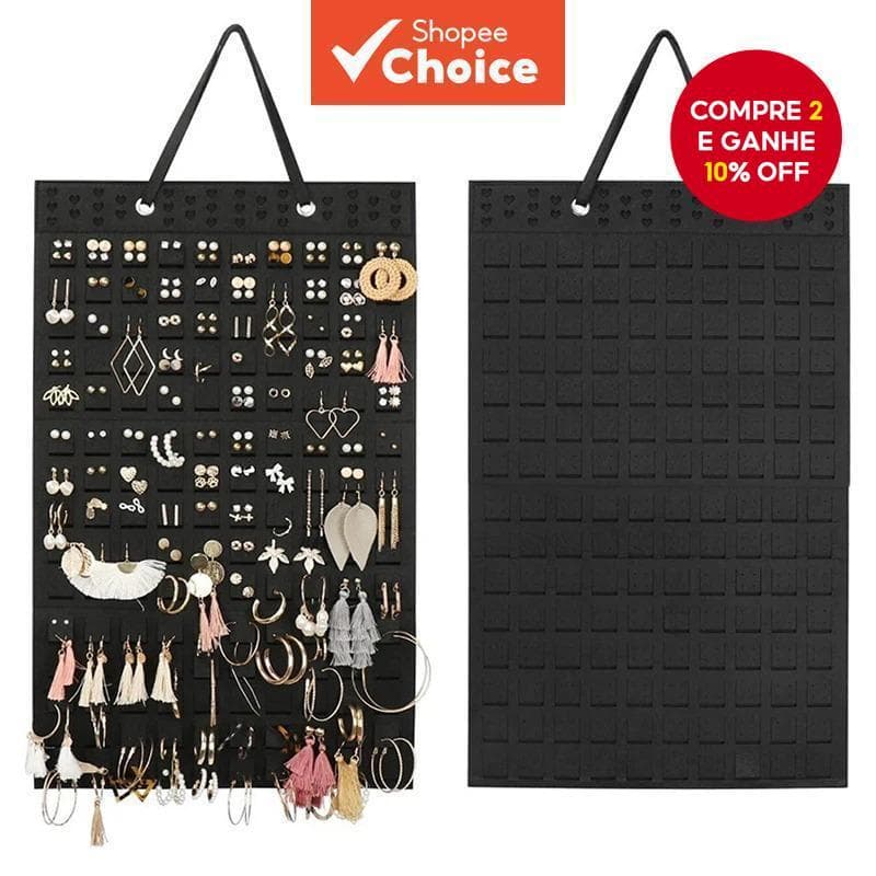 1 Pçs Brincos Pendurado Organizador De Parede Brinco Titular Cabide De Feltro Macio Para Jóias Colar Anéis Display Supor