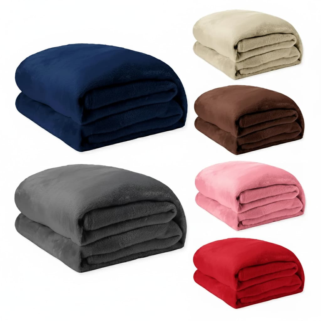 Cobertor Manta Casal Microfibra Soft 2x1,80 Macia Quentinha Antialérgica Dupla Face Toque Aveludado e Suave Varias Cores