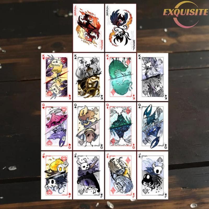 [EL-t] Conjunto Colecionável De Grupo De Cartas De Jogo Hollow Knight Black White Para Jogos De Festa Cardistry E Truque