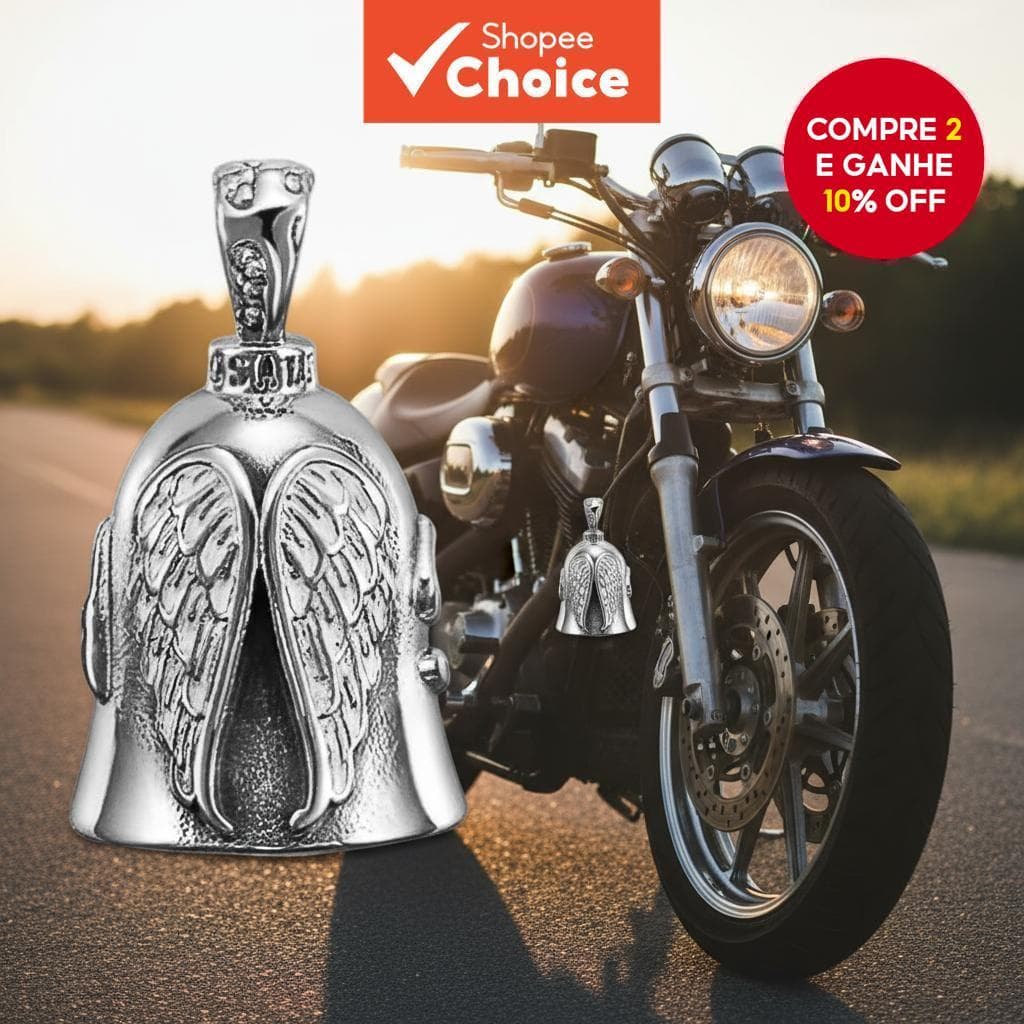  SECRETSPACE Anjo Sino da Guarda de Motocicleta | Adorno de Metal Único para K6Z8 e Posterior