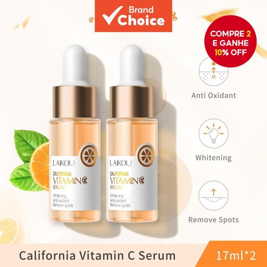 LAIKOU Vitamina C Serum Clareador Anti-Rugas Essência Sarda Cuidados Com A Pele 2pcs