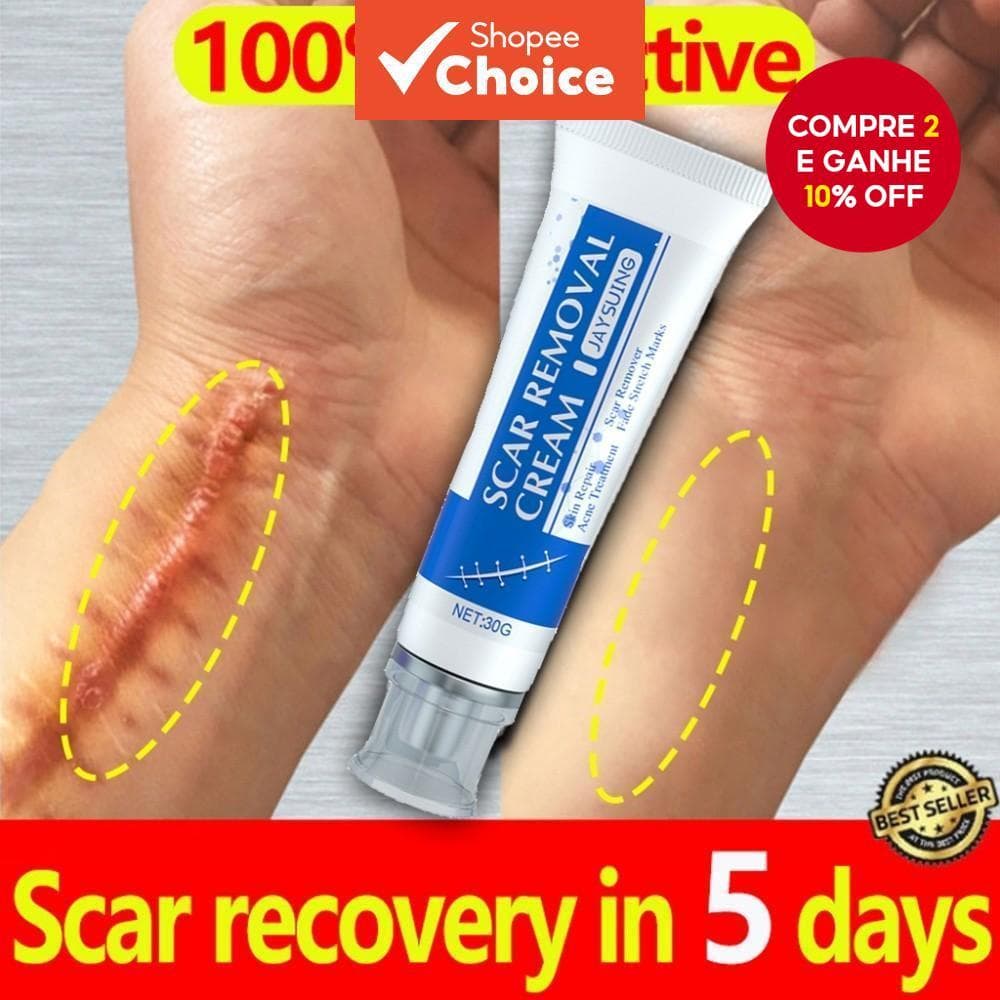 Advanced Scar 30g Creme Reparador Com Centella , Manteiga De Karité E Esqualano-Seguro Para Gravidez Adequado Crianças ,