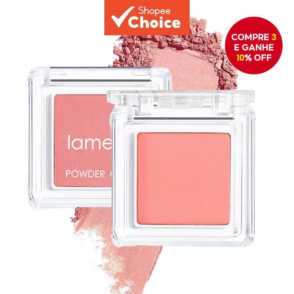 Paleta De Blush Em Pó De Alto Pigmento : Sombra E Iluminador À Prova D'água-Compacto De Fácil Aplicação Com Acabamento F